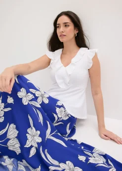 Mujer bonprix bonprix Camiseta con volantes