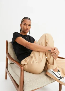 Mujer bonprix bonprix Camiseta corta de algodón orgánico puro