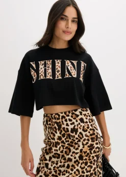 Mujer bonprix bonprix Camiseta corta de algodón orgánico puro