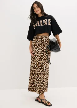 Mujer bonprix bonprix Camiseta corta de algodón orgánico puro