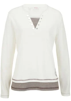 Mujer bonprix bonprix Camiseta de algodón 2 en 1 con manga larga