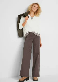 Mujer bonprix bonprix Camiseta de algodón 2 en 1 con manga larga