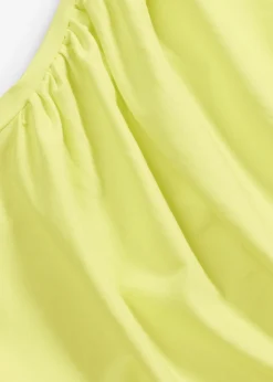 bonprix bonprix Camisetas>Camiseta de algodón con elástico Amarillo cítrico