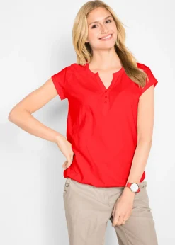Mujer bonprix bonprix Camiseta de algodón con manga corta