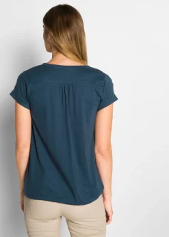 Mujer bonprix bonprix Camiseta de algodón con manga corta