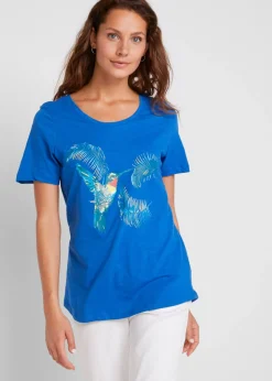 Mujer bonprix bonprix Camiseta de algodón estampada