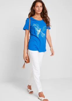 Mujer bonprix bonprix Camiseta de algodón estampada
