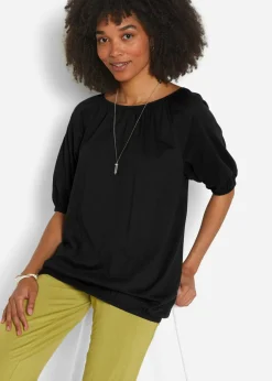 bonprix bonprix Camisetas|Novedades>Camiseta de algodón orgánico puro Negro