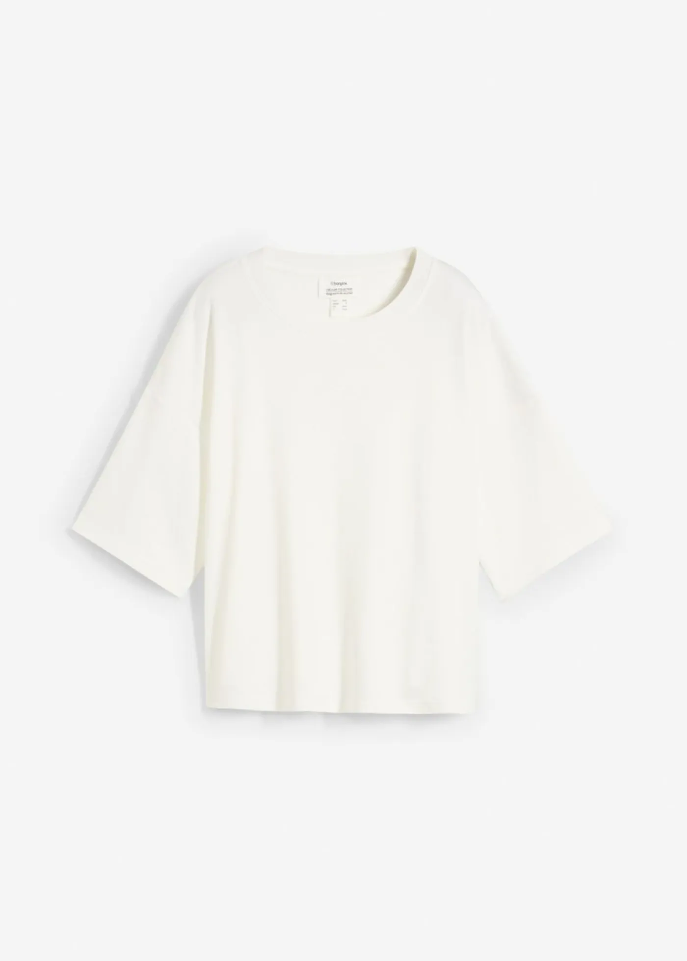 bonprix bonprix Esenciales|Camisetas>Camiseta de algodón orgánico puro Blanco lana