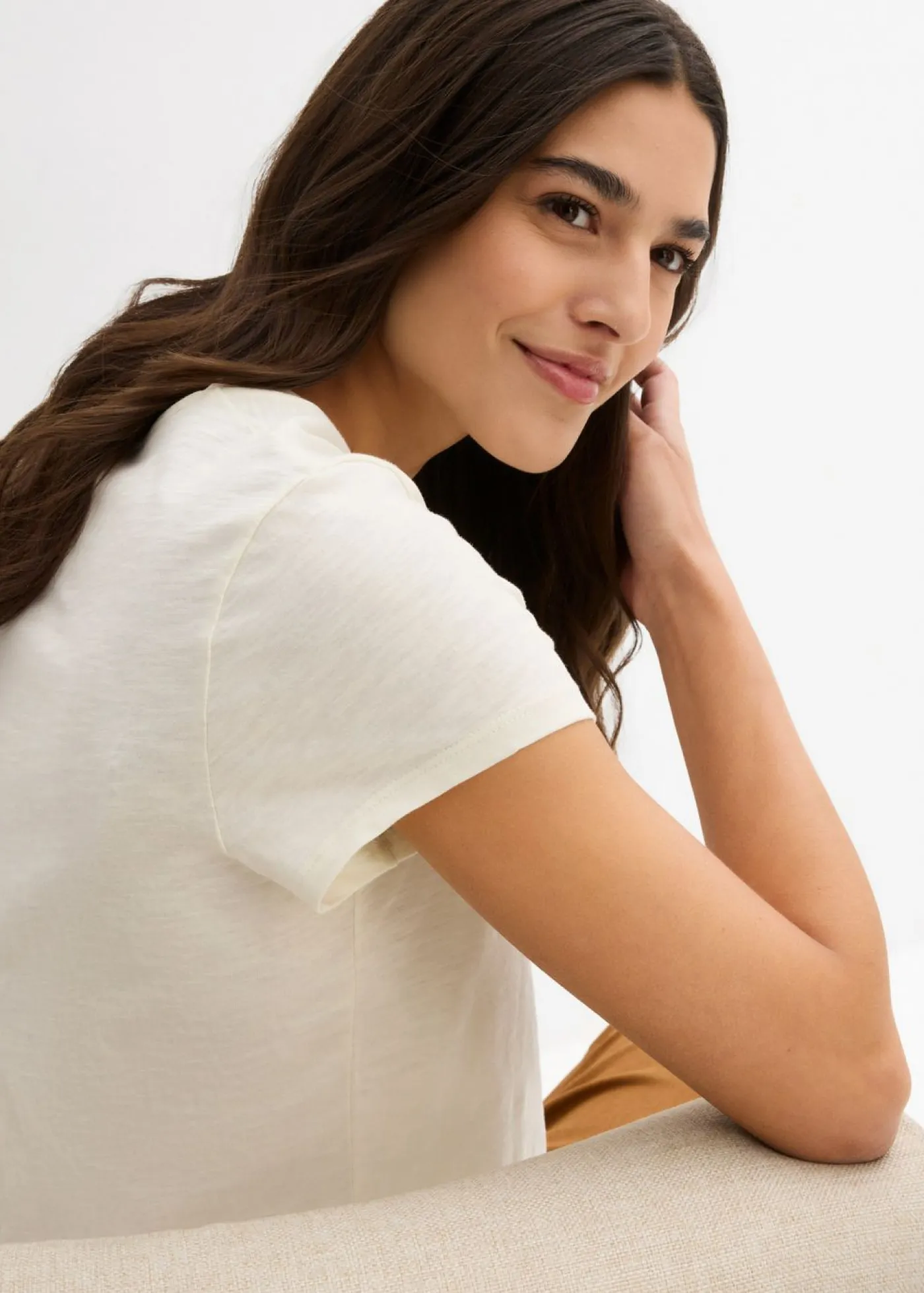 Mujer bonprix bonprix Camiseta de algodón orgánico puro (2 unidades)