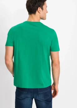 Hombre bonprix bonprix Camiseta de algodón orgánico puro (2 unidades)
