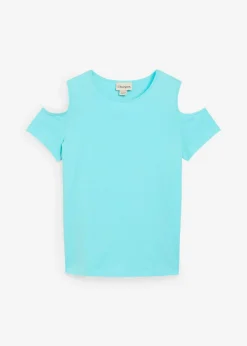 Niños bonprix bonprix Camiseta de algodón orgánico puro con hombros al descubierto