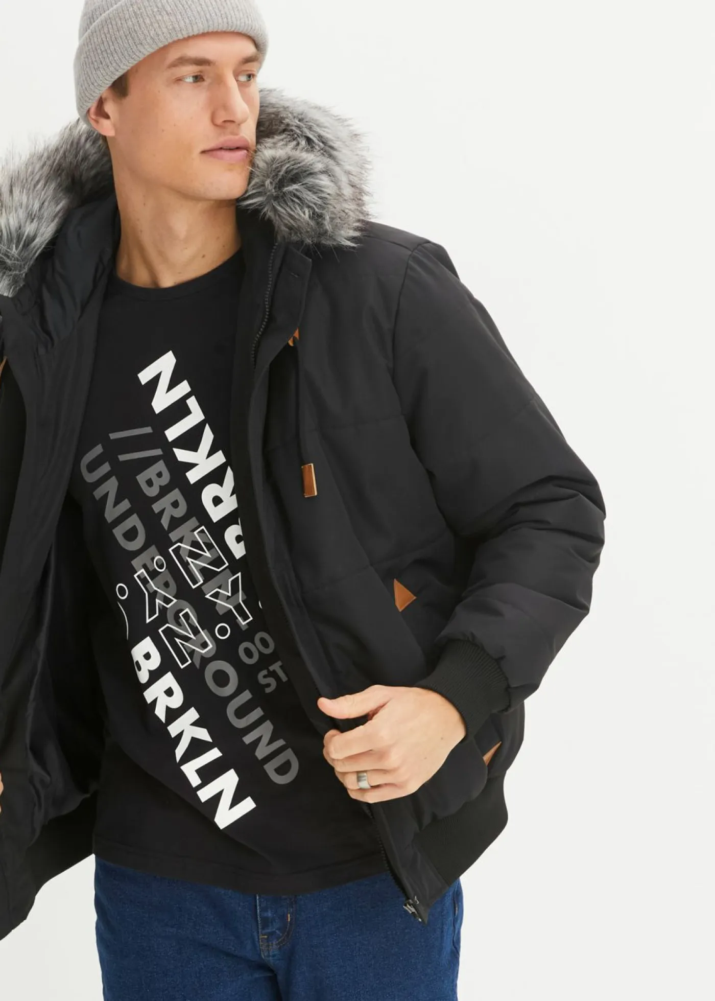 bonprix bonprix Camisetas Y Polos>Camiseta de algodón orgánico puro con manga larga Negro