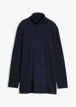 Mujer bonprix bonprix Camiseta de algodón orgánico puro con cuello alto