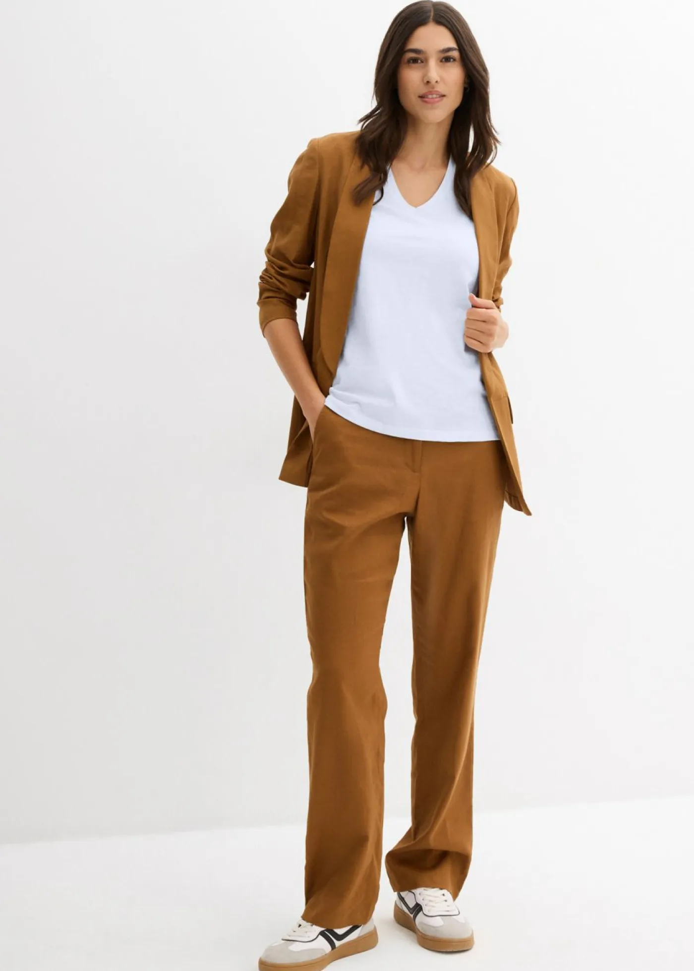 Mujer bonprix bonprix Camiseta de algodón orgánico puro (2 unidades)