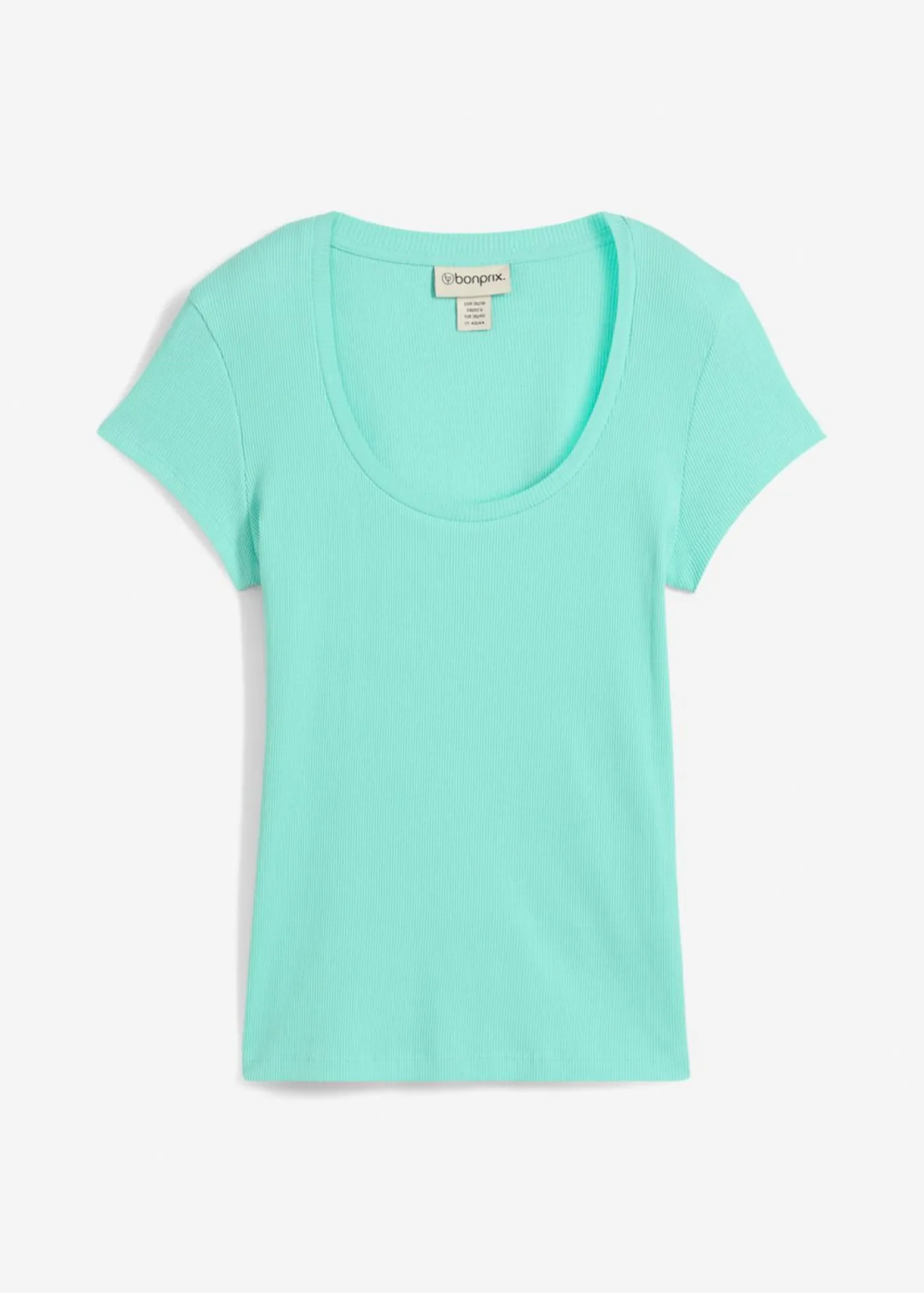 bonprix bonprix Básicos|Camisetas>Camiseta de algodón orgánico puro Azul mentol