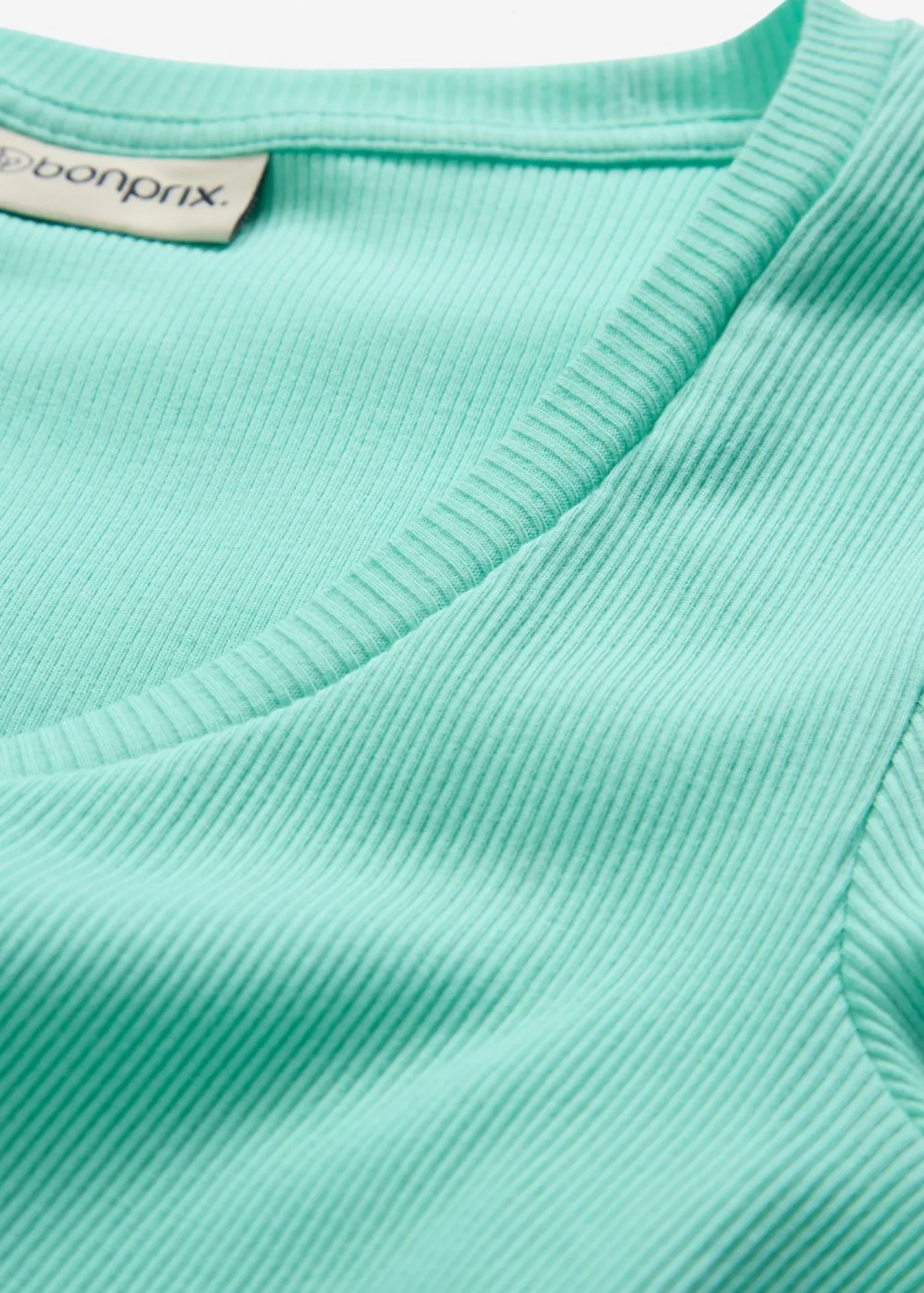 bonprix bonprix Básicos|Camisetas>Camiseta de algodón orgánico puro Azul mentol