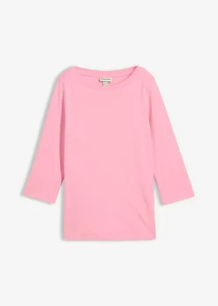 bonprix bonprix Básicos|Camisetas>Camiseta de algodón orgánico puro y pesado Rosa