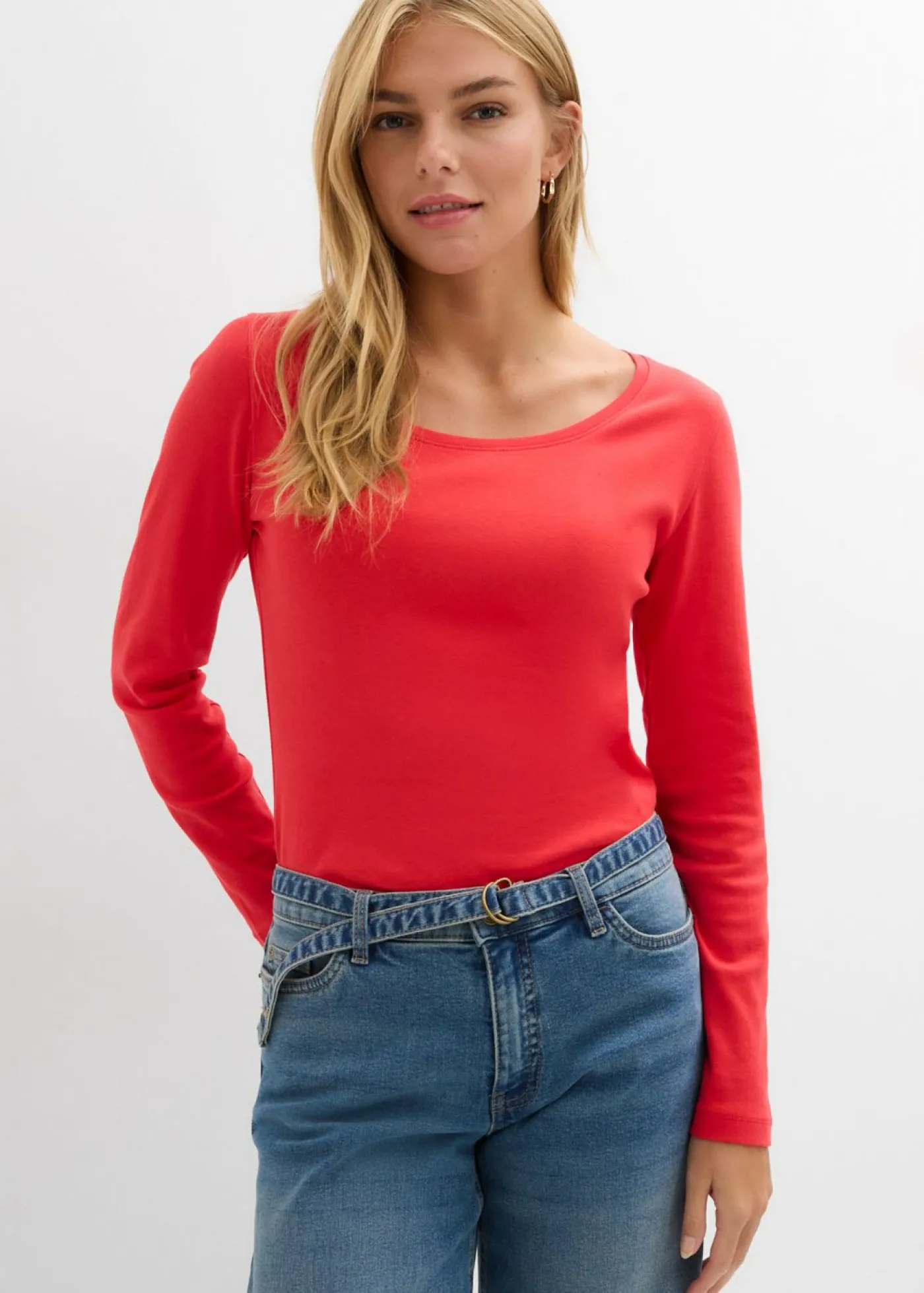 Mujer bonprix bonprix Camiseta de algodón orgánico puro con manga larga