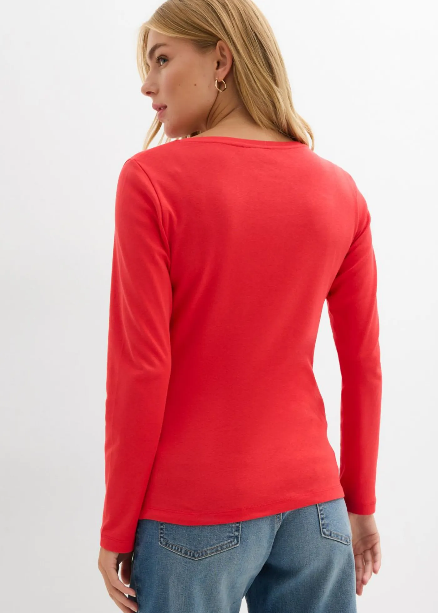 Mujer bonprix bonprix Camiseta de algodón orgánico puro con manga larga