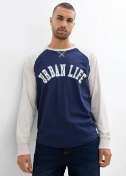 Hombre bonprix bonprix Camiseta de algodón orgánico puro con manga larga