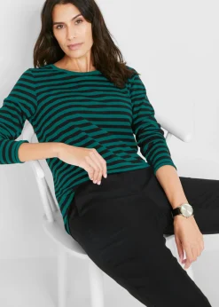 Mujer bonprix bonprix Camiseta de algodón orgánico puro con manga larga