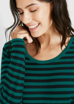 Mujer bonprix bonprix Camiseta de algodón orgánico puro con manga larga