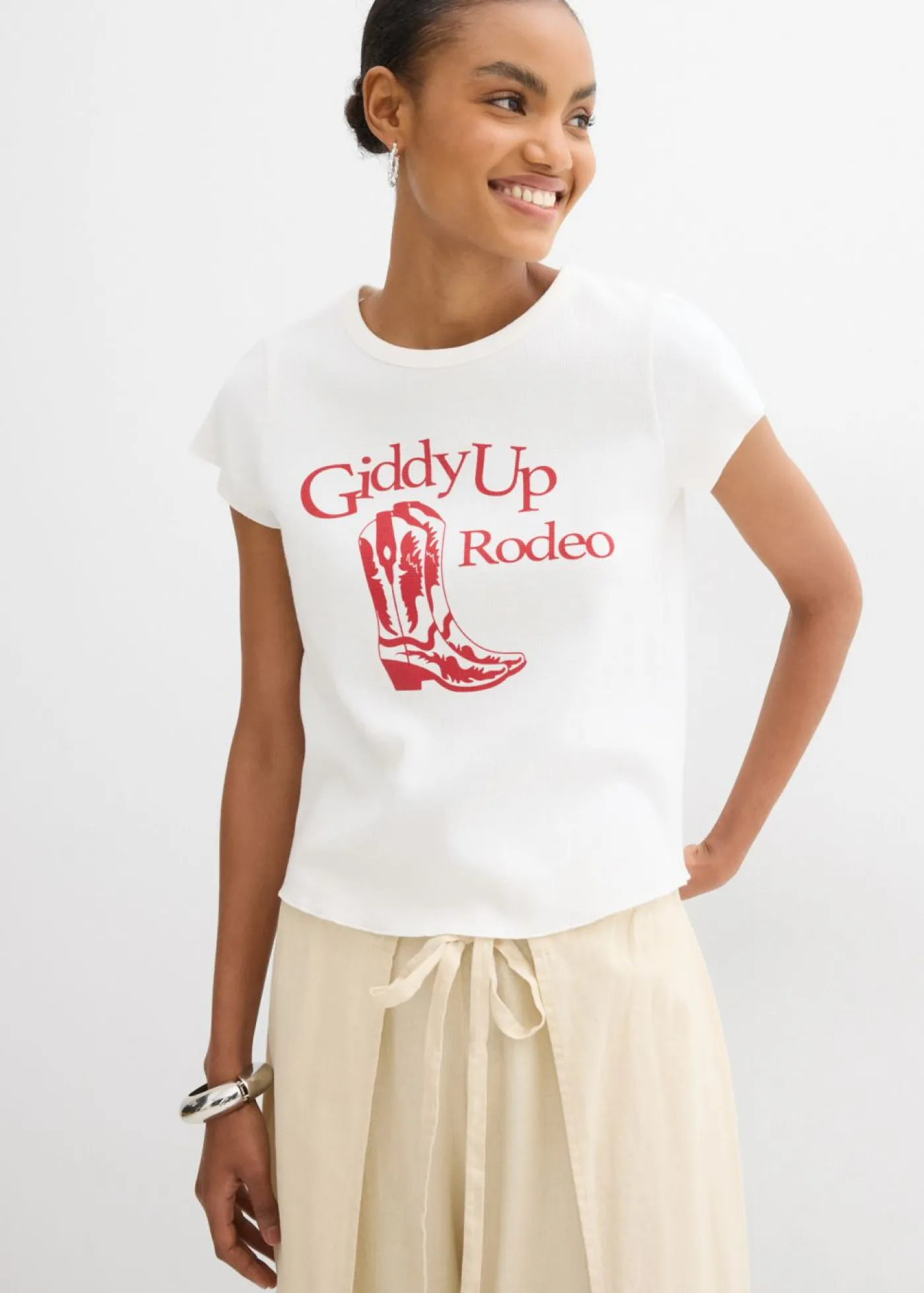 Mujer bonprix bonprix Camiseta de algodón orgánico puro