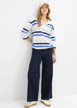 Mujer bonprix bonprix Camiseta de algodón orgánico con mangas 3/4