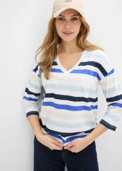 Mujer bonprix bonprix Camiseta de algodón orgánico con mangas 3/4