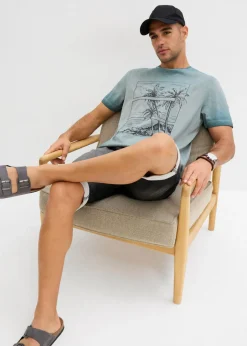 Hombre bonprix bonprix Camiseta de algodón orgánico con aspecto lavado