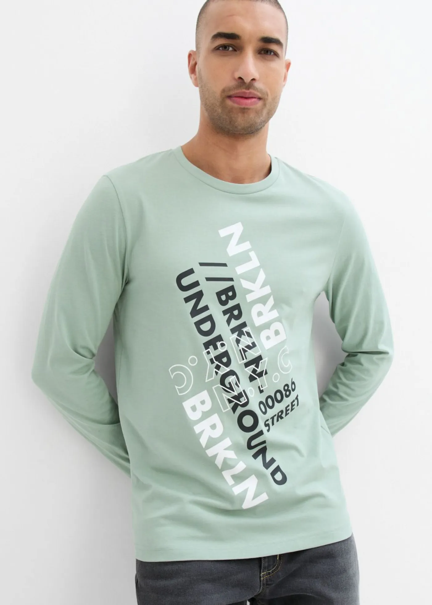 Hombre bonprix bonprix Camiseta de algodón orgánico puro con manga larga