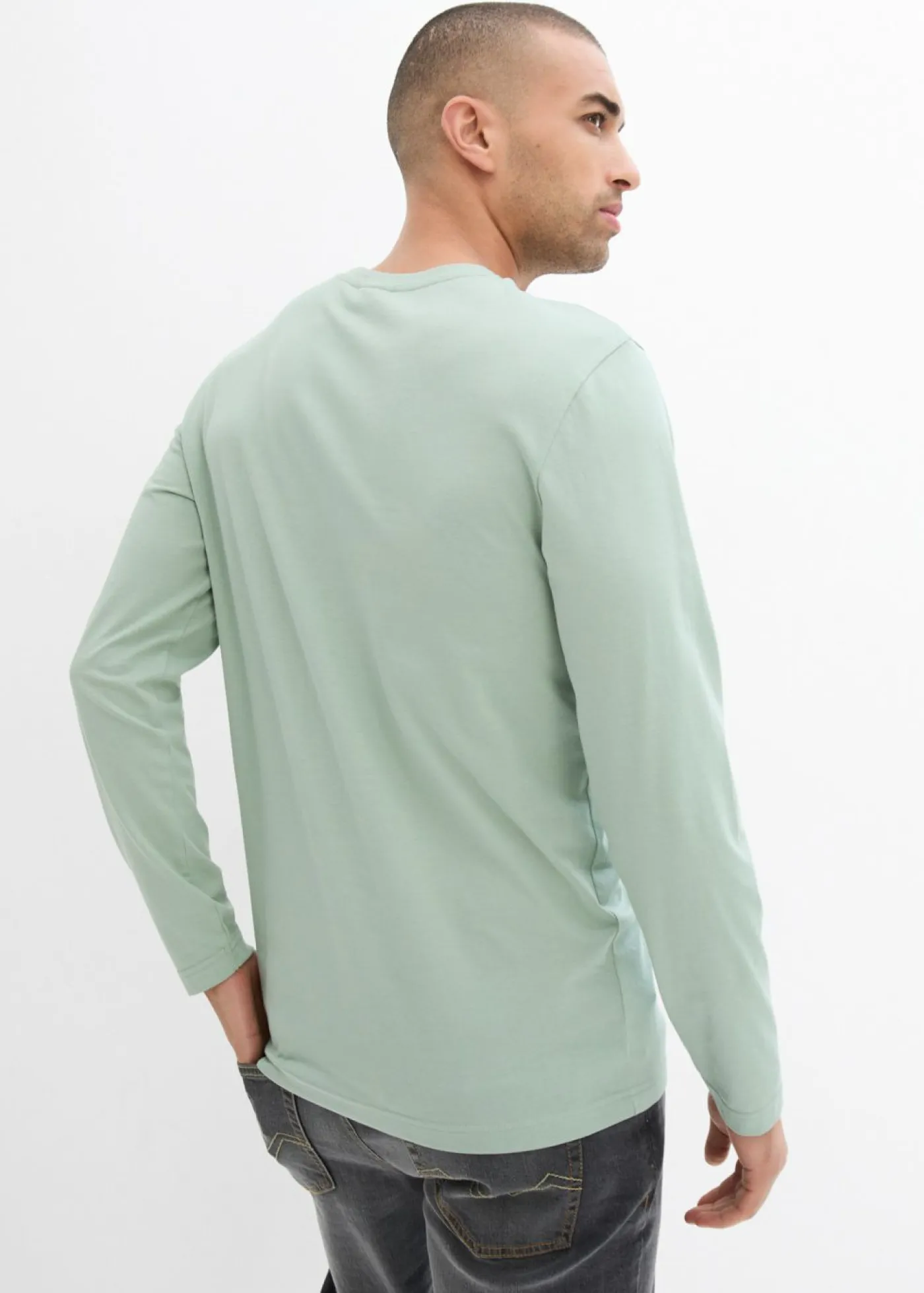 Hombre bonprix bonprix Camiseta de algodón orgánico puro con manga larga