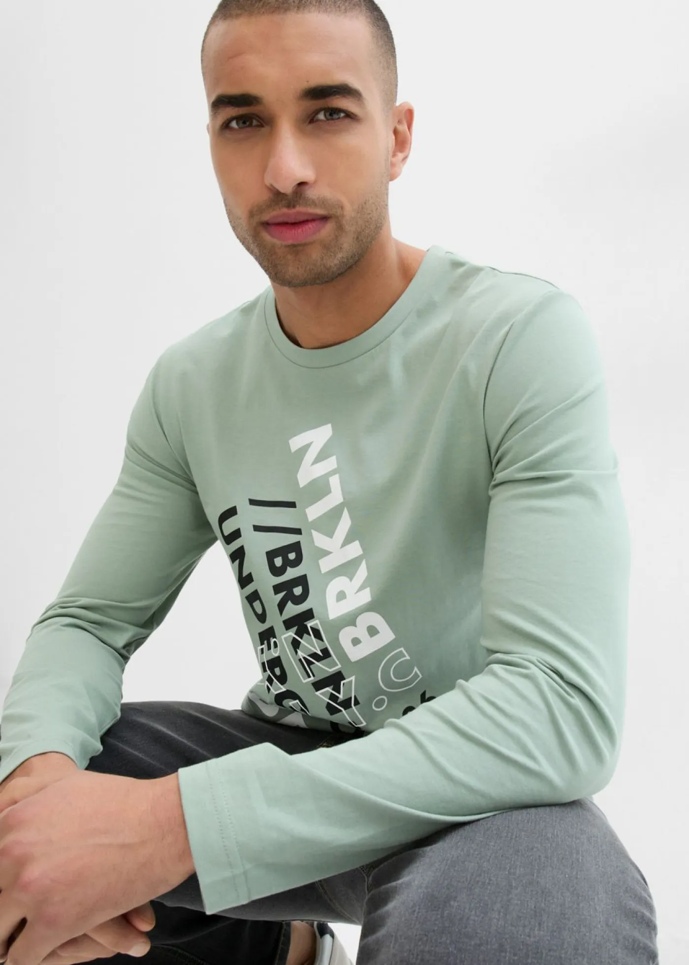 Hombre bonprix bonprix Camiseta de algodón orgánico puro con manga larga