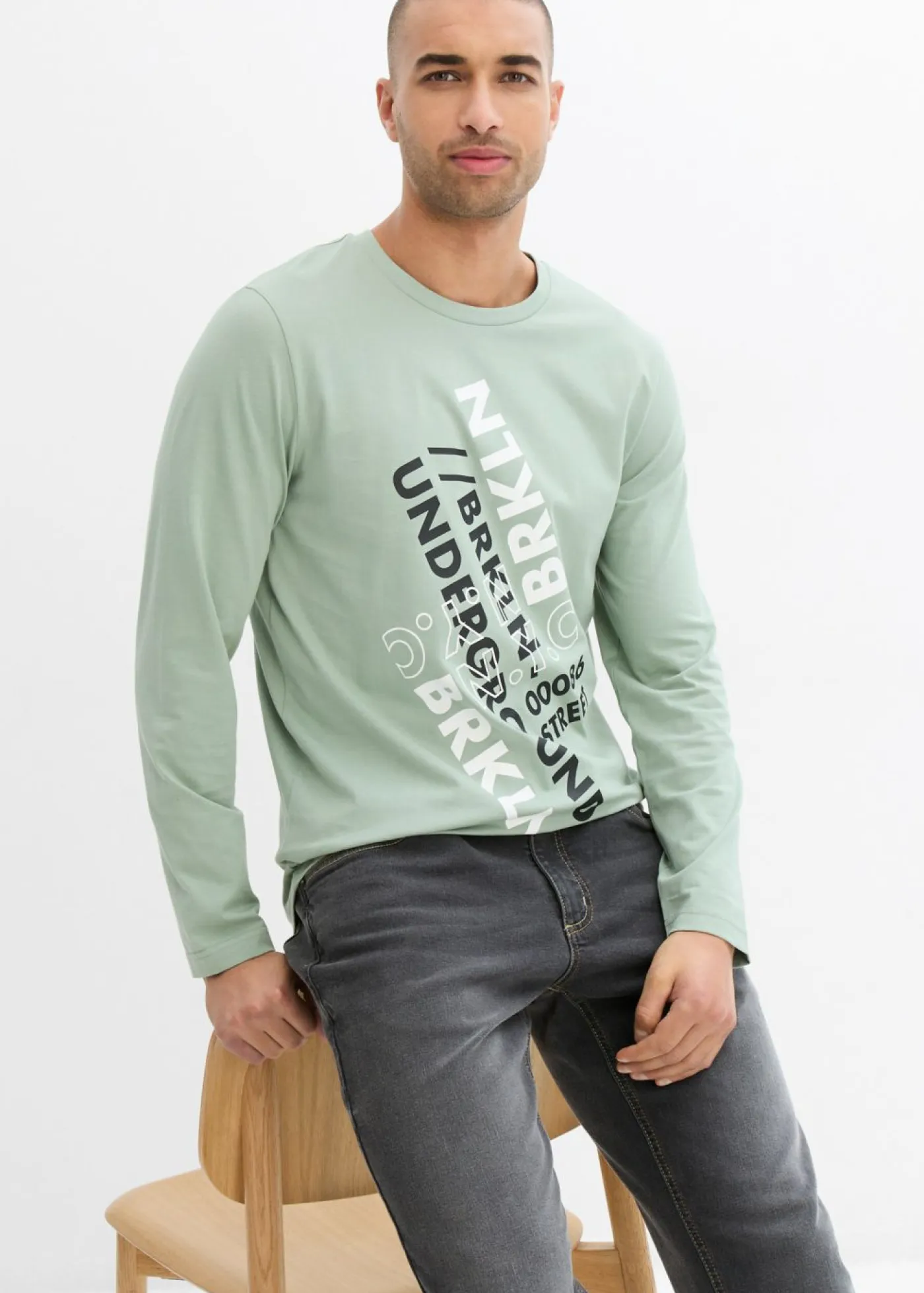 Hombre bonprix bonprix Camiseta de algodón orgánico puro con manga larga