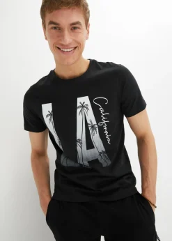 Hombre bonprix bonprix Camiseta de algodón orgánico puro con corte entallado