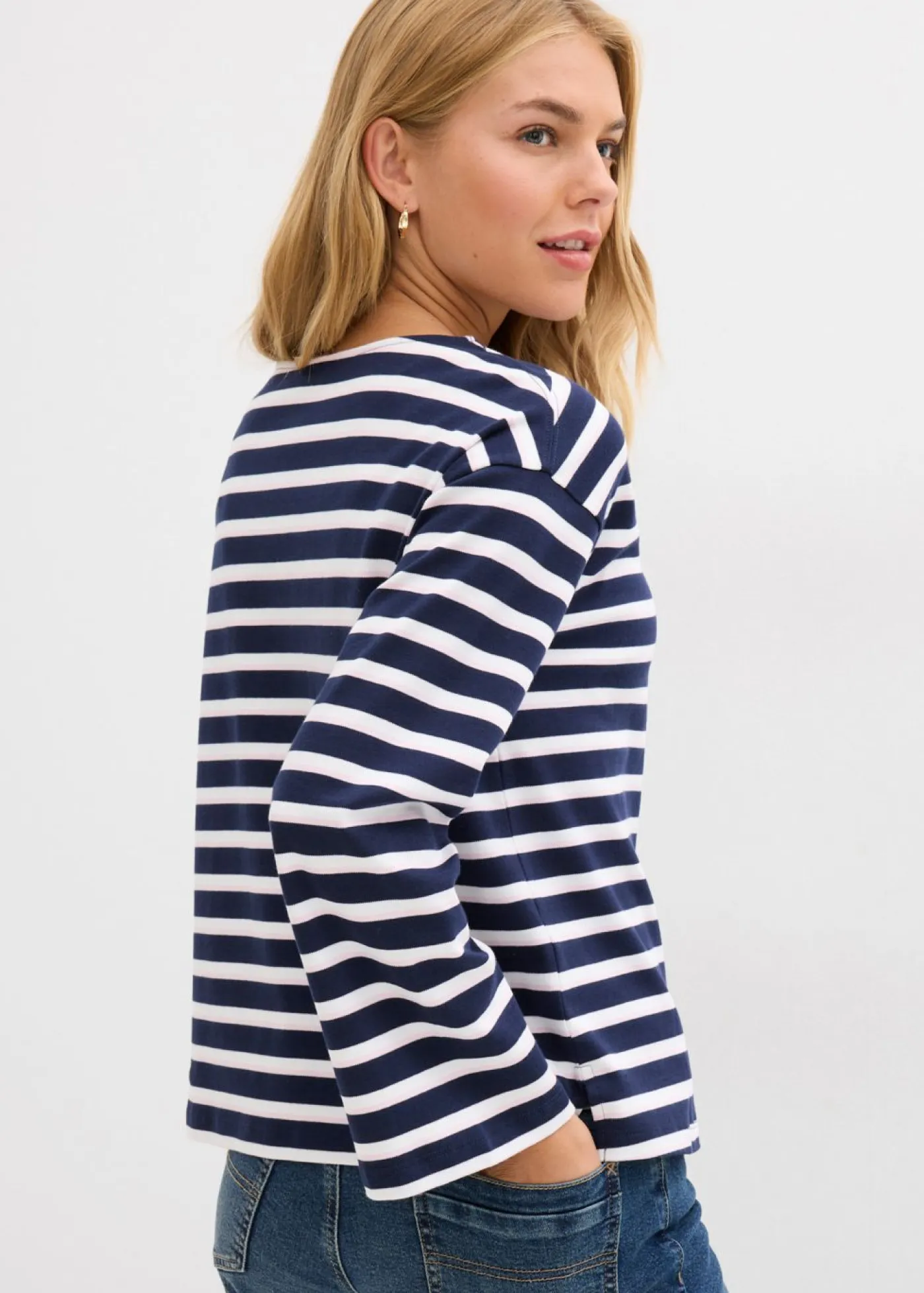 Mujer bonprix bonprix Camiseta de algodón orgánico puro con manga larga