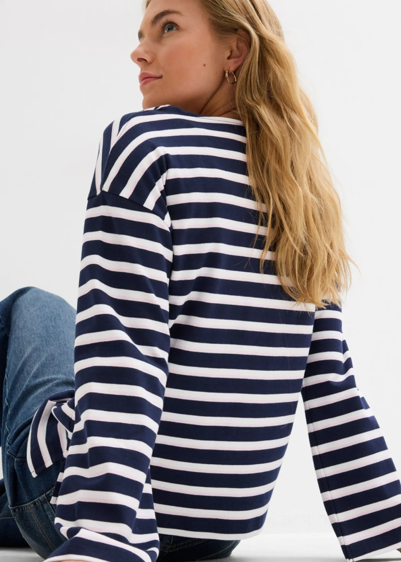 Mujer bonprix bonprix Camiseta de algodón orgánico puro con manga larga