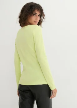 Mujer bonprix bonprix Camiseta de algodón orgánico puro con manga larga