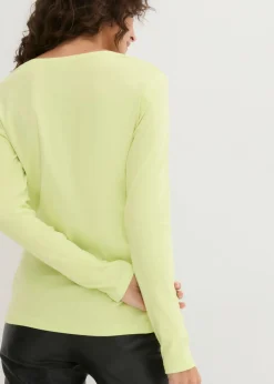 Mujer bonprix bonprix Camiseta de algodón orgánico puro con manga larga