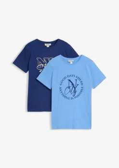 Niños bonprix bonprix Camiseta de algodón orgánico puro (2 unidades)