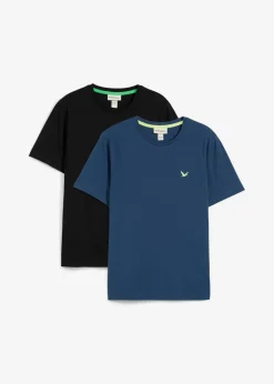 Hombre bonprix bonprix Camiseta de algodón orgánico puro (2 unidades)