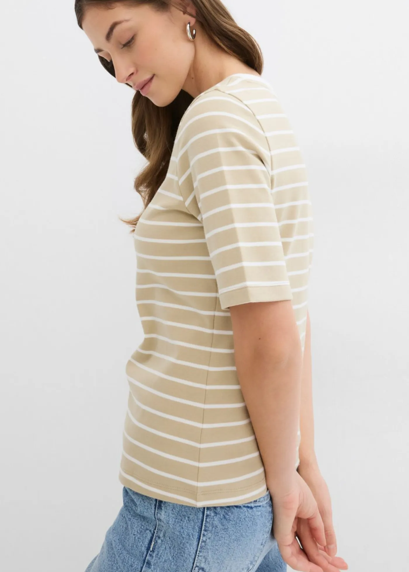 Mujer bonprix bonprix Camiseta de algodón orgánico pesado