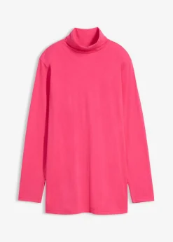 Mujer bonprix bonprix Camiseta de algodón orgánico puro con cuello alto