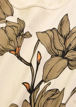 Mujer bonprix bonprix Camiseta de algodón orgánico con estampado de flores