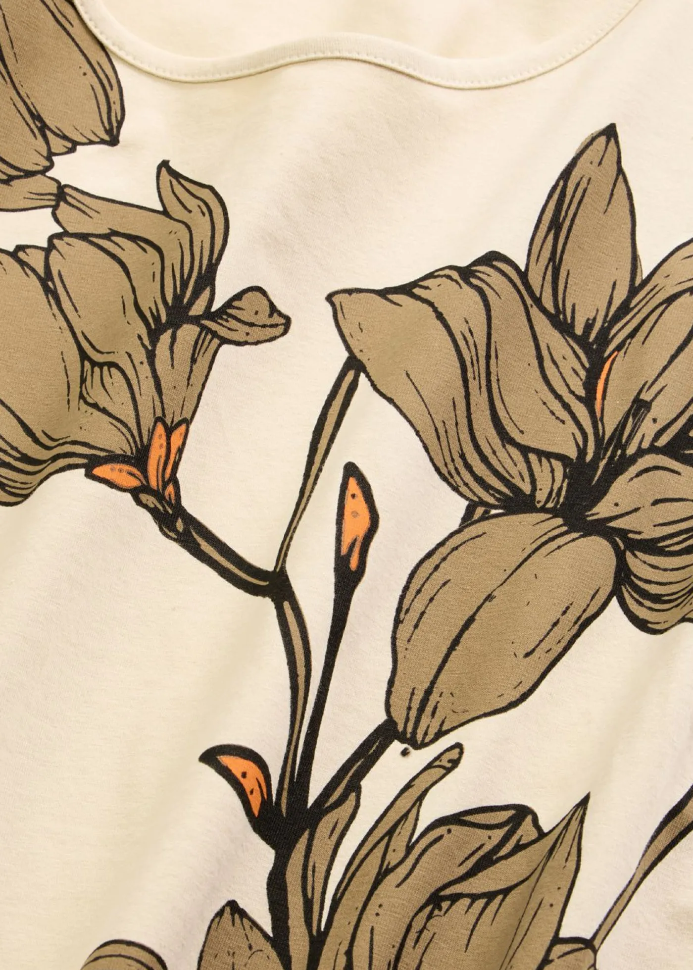 Mujer bonprix bonprix Camiseta de algodón orgánico con estampado de flores