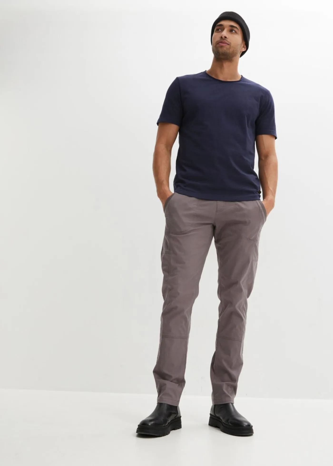 bonprix bonprix Camisetas Y Polos>Camiseta de algodón orgánico puro Azul marino