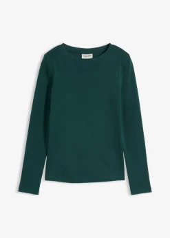 Mujer bonprix bonprix Camiseta de algodón orgánico puro con manga larga
