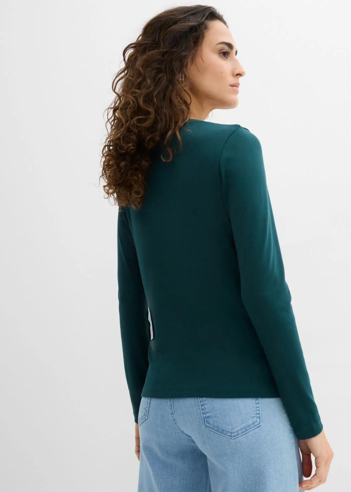 Mujer bonprix bonprix Camiseta de algodón orgánico puro con manga larga