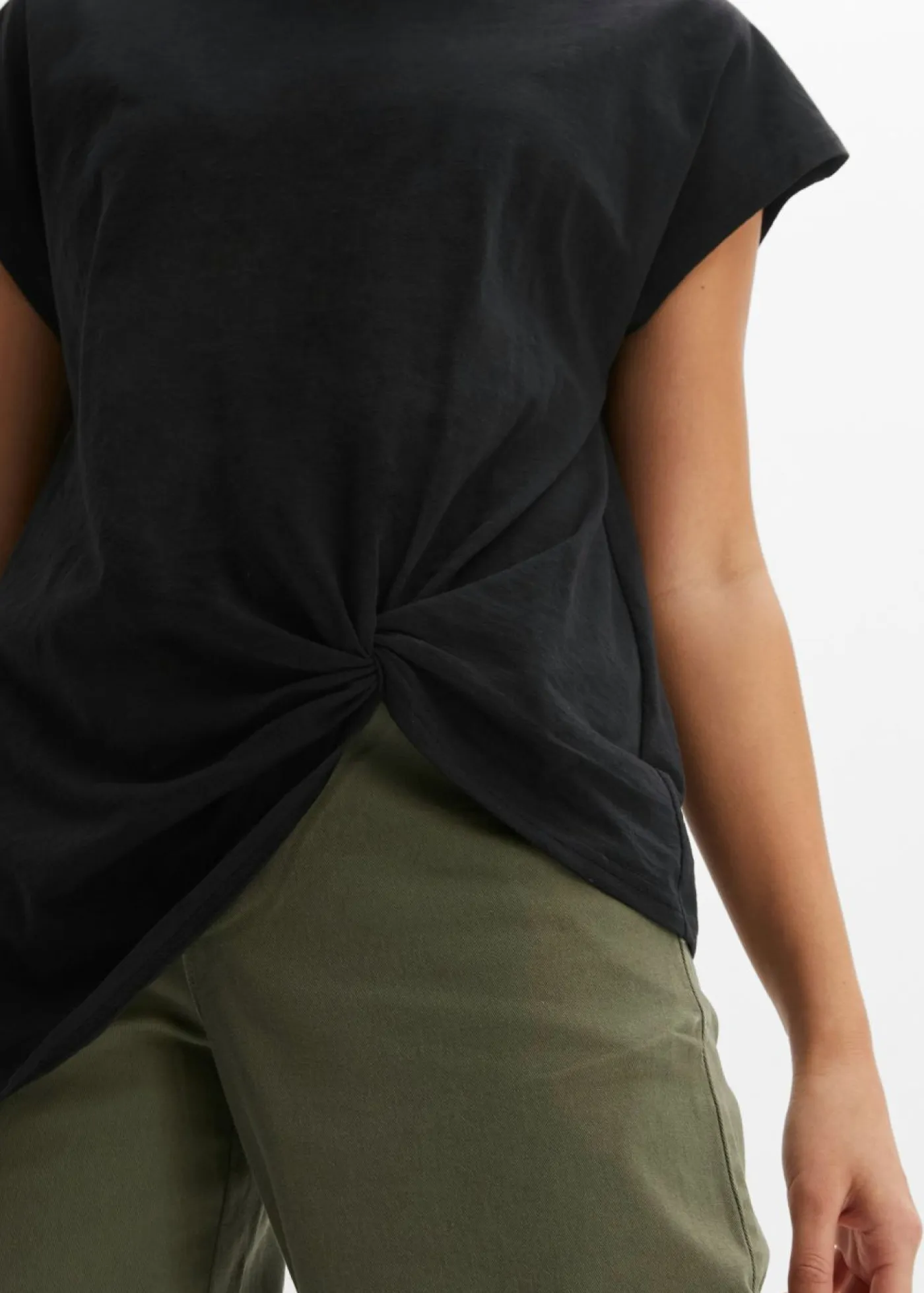 bonprix bonprix Camisetas>Camiseta de algodón orgánico puro Negro